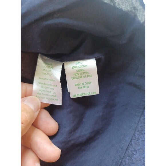 Lilly Pulitzer Annabelle mini dress 0 navy sleeveless gold trim classic preppy - Picture 5 of 9